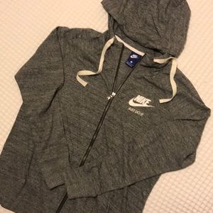 Nike Tops - Lightweight Nike grey hoodie Nike Tops - Lightweight Nike grey hoodie